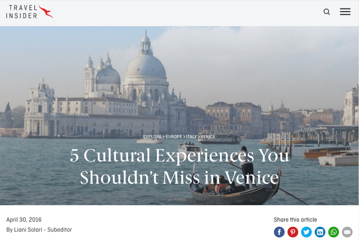 5 cultural experiences you shouldn’t miss in&nbsp;Venice