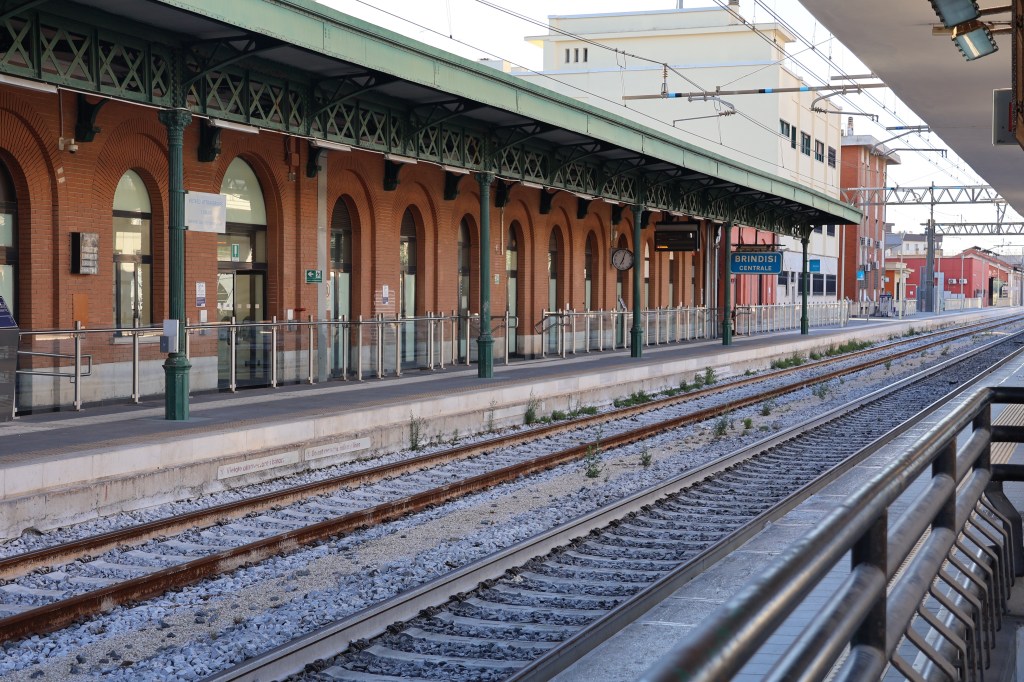 Brindisi Centrale railway station in Puglia, Italy